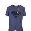 NORTH COAST Maglietta Super Slim Da Uomo Media A Maniche Corte Collo A Giro Blu