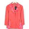 Desigual Red Giacca da Donna UK 10 Leggero Roll-Up Red Fiore Stampa