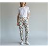 GANT Pantaloni GANT Fioriti In Un Angolo Donna UK 8 Con Zip E Risvolti
