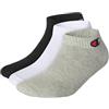 Champion Core Socks Junior 3PP Quarter, Grigio (Melange Chiaro), 27-30 EU (9-11.5 Kids UK) Unisex - Bambini e ragazzi -FW23