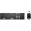 HP 720 Tastiera e Mouse Wireless Ricaricabili, Multi-Device, 22 Tasti Programmabili, Bluetooth, Dongle USB, Ricarica Ultra-Rapida, Certificato Copilot, Compatibile con Windows, macOS, ChromeOS, Grigio