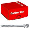 Fischer 670642 Viti per Legno o Truciolare a Filetto Parziale, Blu (Passivato), 5.0 x 60 mm