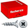 Fischer PowerFast II Viti Legno Truciolari Pozi CZF 4,0x20 Filetto totale, Testa svasata piana, Rivestimento in Cera, 300 Pz