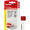 Fischer 10 Ganci Appendi Quadri Silver con Tassellini 4mm e Clip di Fissaggio, Installazione Pulita su Muro per Cornici Pesanti, 567556