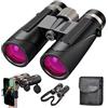 CNRONGLISW Binocolo 12 x 42 per bird watching, caccia, escursionismo, turismo, borsa per il trasporto