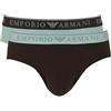 Emporio Armani Slip da Uomo Endurance, Confezione da 2, Marrone, L