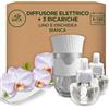 Airwick Air Wick Diffusore Elettrico di Oli Essenziali, 1 Diffusore Elettrico Gadget e 3 Ricariche, Fragranza Lino e Orchidea Bianca, 1 Diffusore e 3 Ricariche x19ml