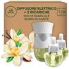 Airwick Air Wick Diffusore Elettrico di Oli Essenziali, 1 Diffusore Elettrico Gadget e 3 Ricariche, Fragranza Dolce Vaniglia e Burro di Karitè, 1 Diffusore e 3 Ricariche x19ml