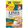 Lines Specialist Pants Extra Unisex, Mutande Assorbenti per Incontinenza Donna e Uomo, Asciutto Lampo e Massima Protezione, Zero Odore, Taglia L, Scorta Mensile, 4 Confezioni da 7 Unità