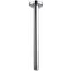 Voolan Braccio doccia con flangia, tubo doccia fisso montato a soffitto, braccio di ricambio dritto per doccia a pioggia in bagno, attacco universale 1/2 NPT (40,5 cm, rotondo)