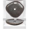 Wohnfreuden Lavabo in pietra naturale, extra piatto, circa 40 cm, naturale, pezzo unico, per bagno, WC, giardino, lavabo da appoggio Wohnfreuden