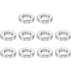PATIKIL Distanziatori Acciaio Inox M4, 10Pz Distanziatore Metallo Acciaio Inox 4,2 Mm Id x 8 Mm Od x 2 Mm L Distanziatori Acciaio Inox Vite Rotondo per Bulloni Vite 5/32 o M4