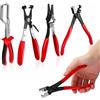 BORDRISE Set di 4 pinze per tubi flessibili per auto, set generico, pinza per la rimozione del tubo, pinza per tubo della benzina, pinza per fascette stringitubo tipo Clic & Clic-r per la manutenzione del vano