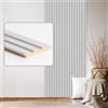 Haak Pannelli da parete e soffitto Desiwa in grigio chiaro, 10,7 x 125 cm