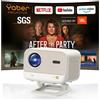 Yaber PROJECTOR Proiettore Netflix Ready certificato SGS JBL Dual 8 W Dolby Audio messa a fuoco