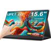 UPERFECT Monitor Portatile Touchscreen 15.6 125% sRGB Opaco HDR 2000:1 1080P FHD