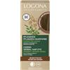LOGONA Naturkosmetik Colorante vegetale per capelli in polvere vegana con henné biologico per colori intensi e lucentezza, colore per capelli vegetali marrone cenere (marrone), 1 x 100 g