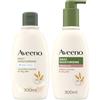 Aveeno Daily Moisturising Set Creamy Oil e Bagno Doccia, Set corpo per pelle secca con bagnoschiuma delicato senza sapone 300 ml e olio crema corpo al profumo di Mandorla 300 ml - Esclusiva Amazon