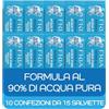 Fria Intime Acqua Pura Salviette Igiene Intima, Ginecologicamente Testate e Delicate con la Pelle, Tessuto Biodegradabile, Azione Emolliente, 10 Confezioni Tascabili da 15 Salviette