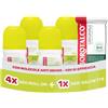 Borotalco, Deodorante Roll On Attivo 4x50ml, Deo-Salviette Originale 2in1