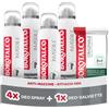 Borotalco, Deodorante Spray Invisibile 4x150ml, Deo-Salviette Originale