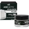 Matt - Age Activ Crema Viso Ristrutturante Anti Age Notte - Acido Ialuronico 3P - Ridensificante e Levigante, Idratazione Profonda - Confezione da 50 ml
