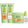 Maybelline Garnier Fructis Kit per Capelli Lisci, Con Shampoo, Balsamo, Maschera e Siero, Capelli Lisci e Lucenti a Lungo, Effetto Anti-Crespo, Con Cheratina Vegetale e Olio di Argan, Lisci Cheratina