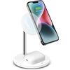 SBS Stazione Ricarica Wireless 2in1, Ricarica Rapida 15W, MagSafe