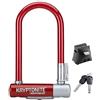 Kryptonite Kryptolok Mini-7 Lucchetto a U Merlot, Livello di Sicurezza 6/10