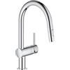 GROHE Rubinetto Miscelatore Monocomando per Lavello, Grigio (Cromo) 32321002