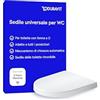 Duravit Sedile Univavo, sedile wc universale ovale, Sedile della toilette con doppio meccanismo a chiusura rallentata, tavoletta wc Sgancio rapido per una facile installazione, prodotto in UE, Bianco