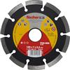 Fischer FCD-SES 125x2,2 DIA Disco da Taglio Diamantato Corona Segmentata per Taglio Veloce Cemento Armato, per Smerigliatrice Angolare, 1 pz
