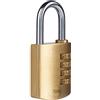Yale Lucchetto in ottone a combinazione Y150B/40/130/1 corpo 40mm, arco in acciaio, combinazione a 4 cifre