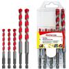 Fischer D-U Hex Set 5 Punte Trapano Universali Esagonali, 5 mm-12 mm, per Muro, Legno, Piastrelle, Plastica, Acciaio, Cemento, 561649