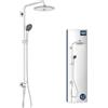 GROHE Vitalio Joy System 260, Sistema doccia con deviatore, a 3 getti, con supporto regolabile, Cromo, 27357002