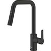 GROHE Start Rubinetto Miscelatore monocomando per lavello, doccetta estraibile EasyDock, Nero Opaco 306312430