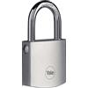 Yale Lucchetto in ottone di alta sicurezza con finitura cromata Y120B/40/125/1 corpo 40mm, arco in acciaio indurito al Boro, 3 chiavi