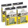 EASYmaxx Zanzariera antipolline per finestre con Magic Click | Tagliata su misura per tutte le finestre fino a 150 x 130 cm | Facile installazione con 12 magneti - senza forare o avvitare [4 Pezzi]