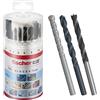 Fischer Kit di Punte Professionale per Trapano 18 Pezzi, Versatili per Muro, Legno, Metallo, Set Assortito con Diametri da 3 a 10mm, Alta Qualità e Durata, per Fai-Da-Te e Professionisti, 530667