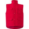 VELILLA 108; Gilet imbottito multitasche; colore rosso; taglia 3XL