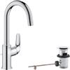 GROHE Swift Miscelatore monocomando per lavabo, Taglia L, cromo, 24330001