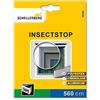 Schellenberg 50028 Adesivi per zanzariera rete in fibra di vetro e alluminio, nastro di fissaggio per zanzariere 5,6 m, bianco
