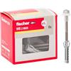 Fischer WB 2 INOX Tasselli per Water WC e Bidet a Pavimento con Foro Verticale, 8 Pezzi, Vite in Acciaio Inox AISI 430 e Dado Nichelato, 567570