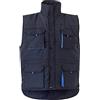 Velilla 205902, Gilet trapuntato bicolore multitasche, colore blu navy e celeste, taglia 3XL