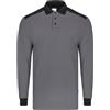 VELILLA 105529S Polo Stretch Bicolor Manica Lunga Colore Grigio e Nero, Taglia M, grigio e nero, M