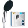 GROHE Vitalio Start 110 Manopola Doccino Doccia (1 getto Rain fisso, SpeedClean anticalcare, sistema di fissaggio universale, installazione veloce), Cromo, 26720001