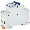 GEWISS - GW94007 - Interruttore magnetico differenziale compatto - Mdc 45 - 1P e curva N C, 4,5 kA - 16A Tipo A, C Idn=0,03A - 2 moduli