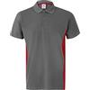 VELILLA 105504; Polo Bicolor Manica Corta; Colore, Nero/Giallo fluo, S