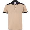 Velilla 105519S Polo elasticizzato bicolore manica corta beige sabbia e nero, taglia S