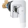 GROHE Dice - Rubinetto Doccia Incasso con Corpo Nascosto Incluso (Set per Installazione Finale, Cartuccia Ceramica 46 mm), Cromo, 1018910000